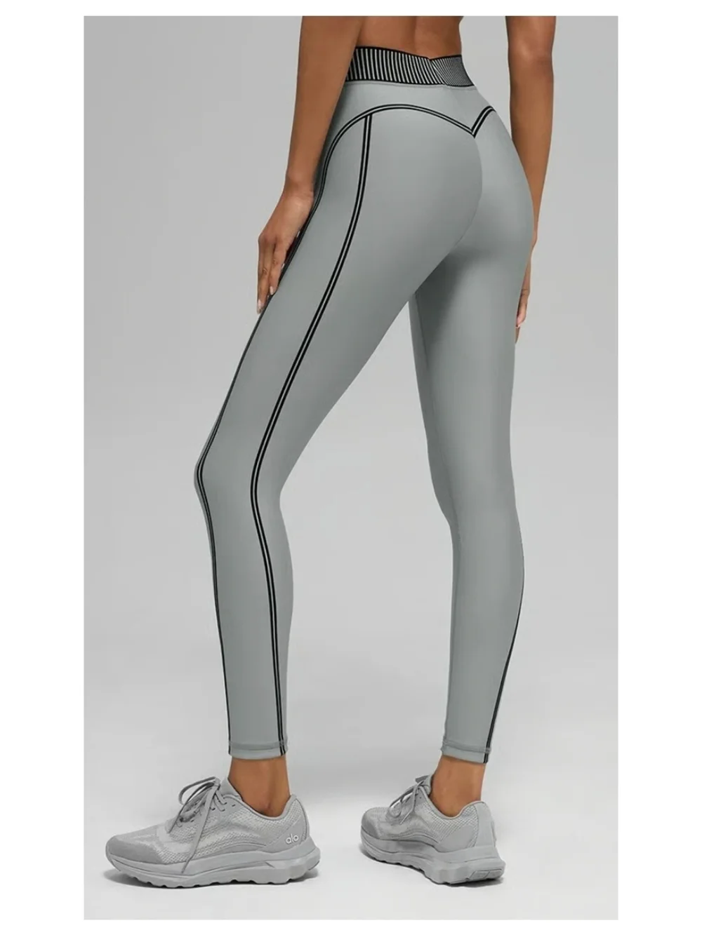 NWT Alo Airlift Line Up High Waist Lunar Grey 7/8 Line Up Leggings Sz S